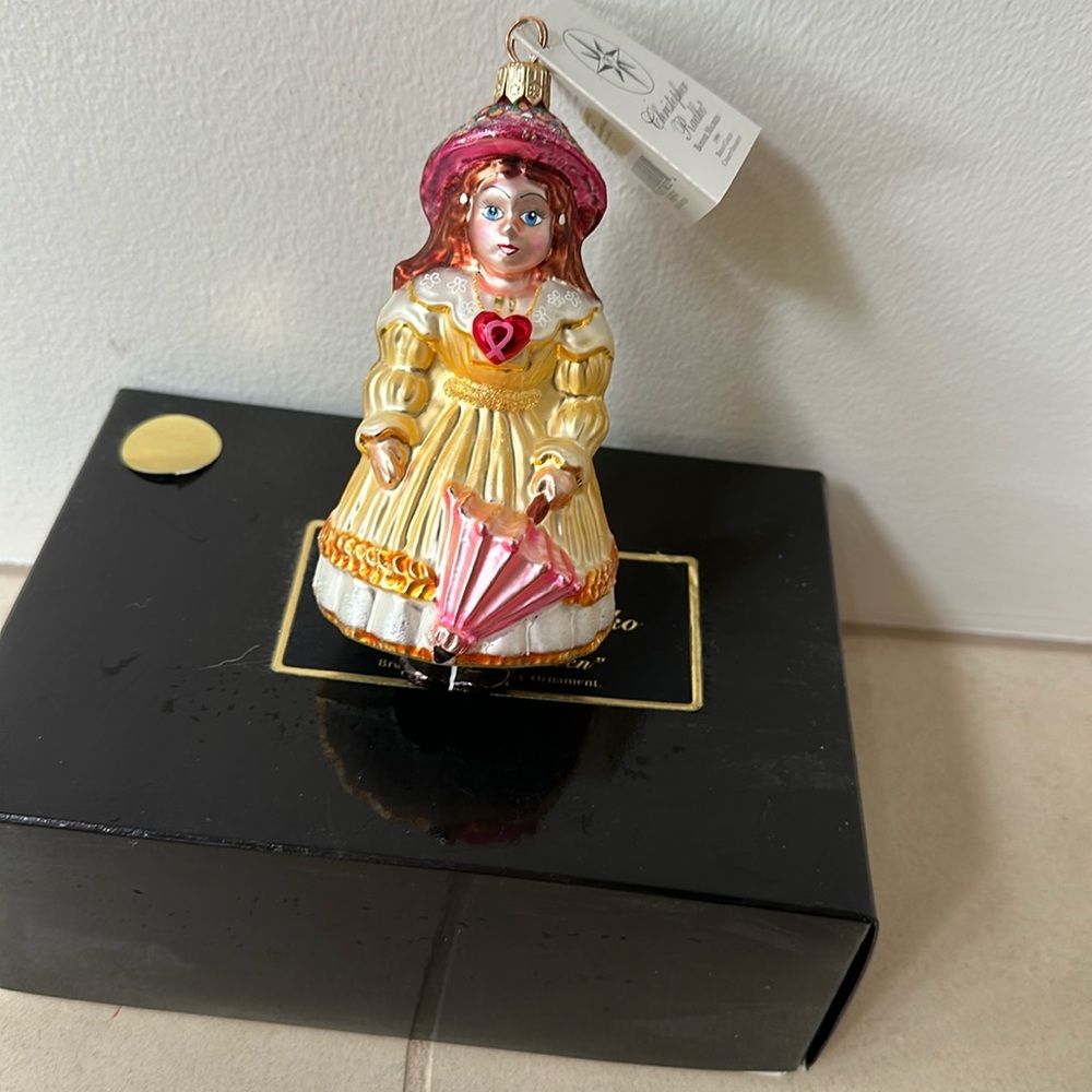 Christopher Radko Bonnie Maureen nwt ornament